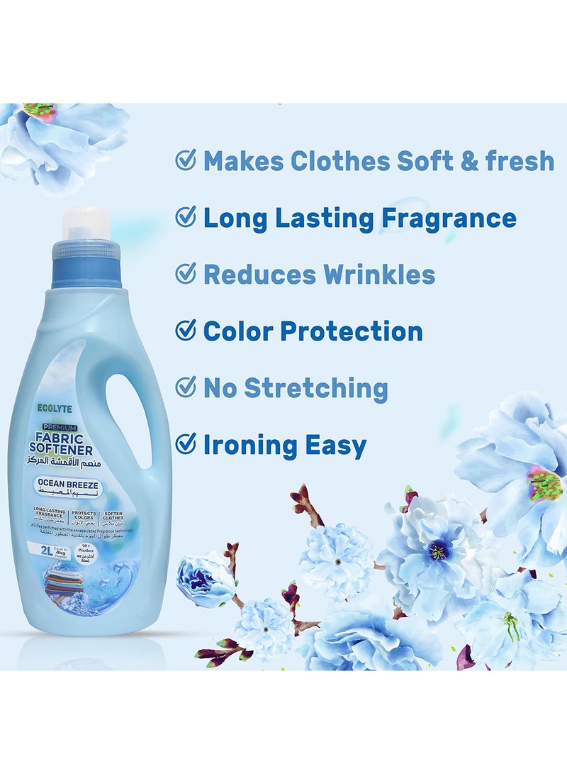 ECOLYTE+ Ocean Breeze Fabric Softener - 2 Liter - Image 4